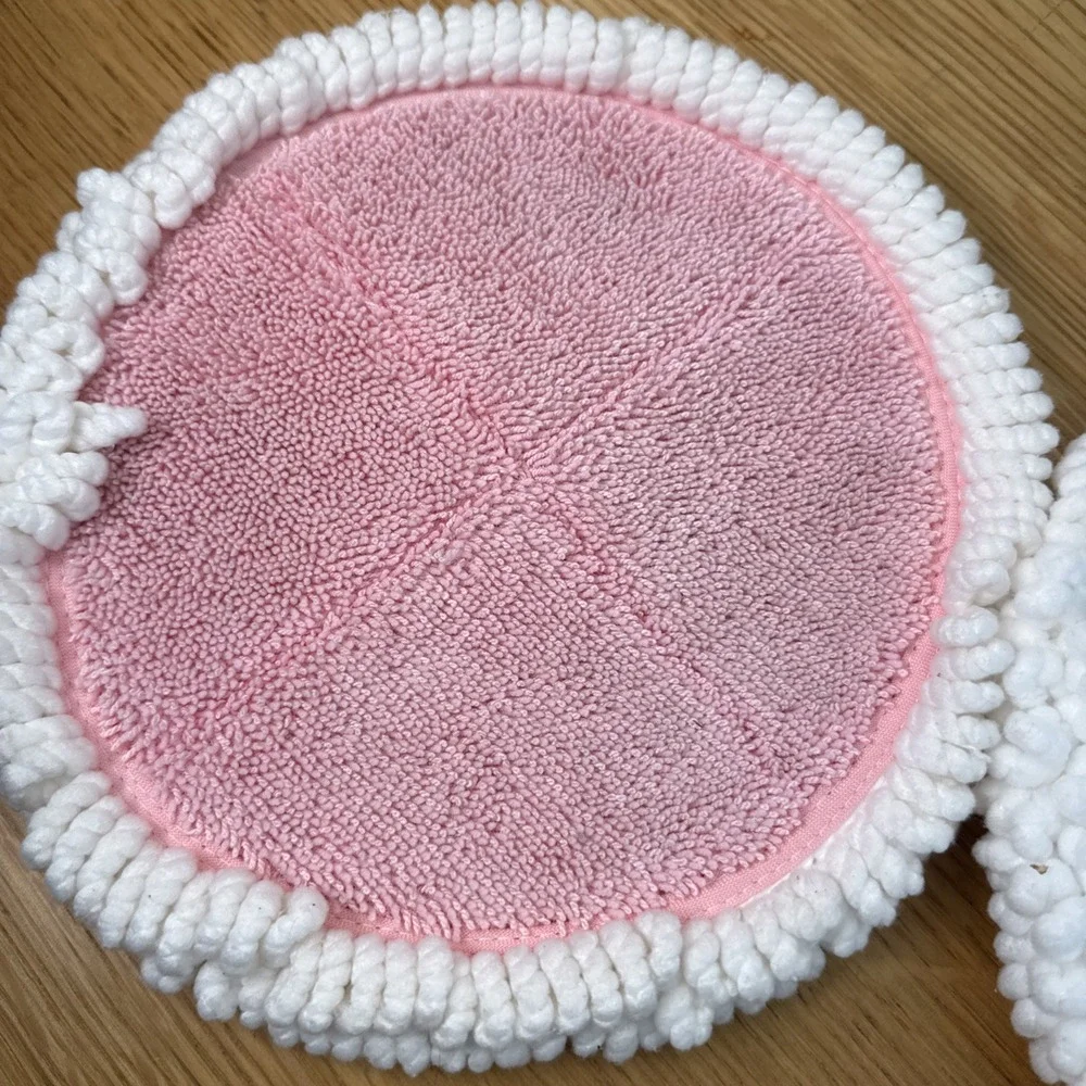 Lot Of 4 Replacement Cleaning Pads 8in Pink/blue Floors Floor cleaners